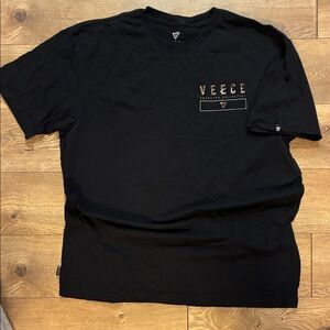 Veece Black Short Sleeve Men's Tee